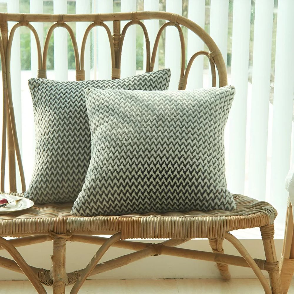 Lush Chevron Cushion Covers