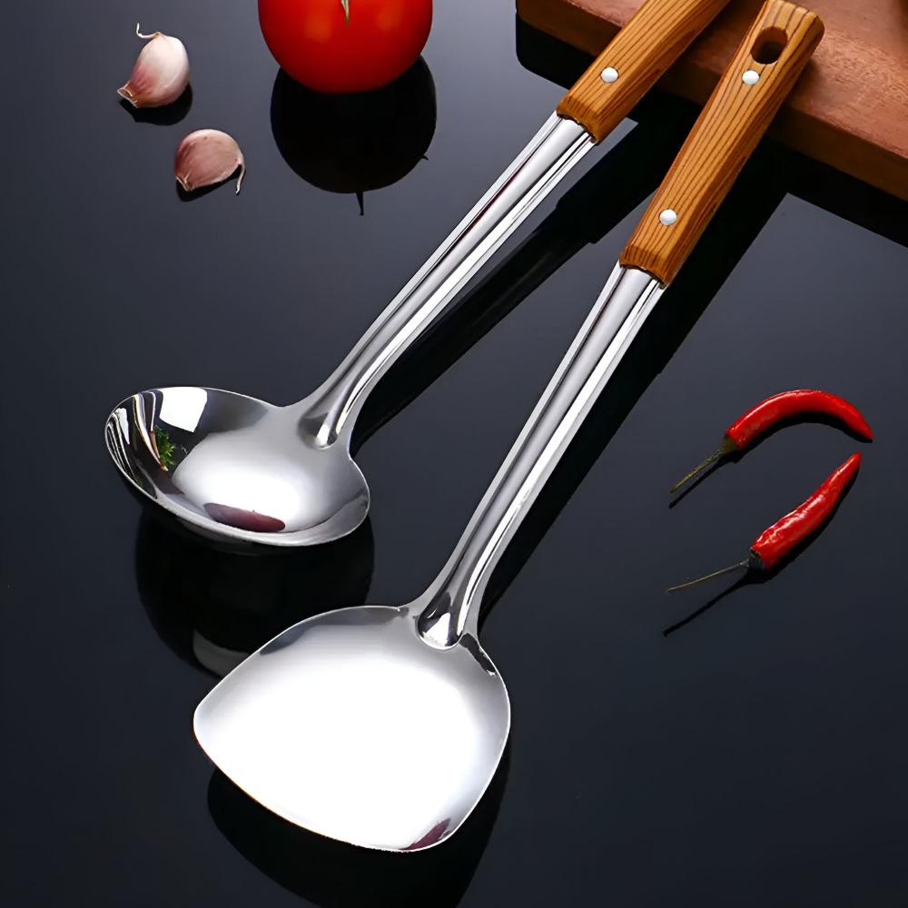 Classic Stainless Steel Kitchen Utensil Set (5 Sets)