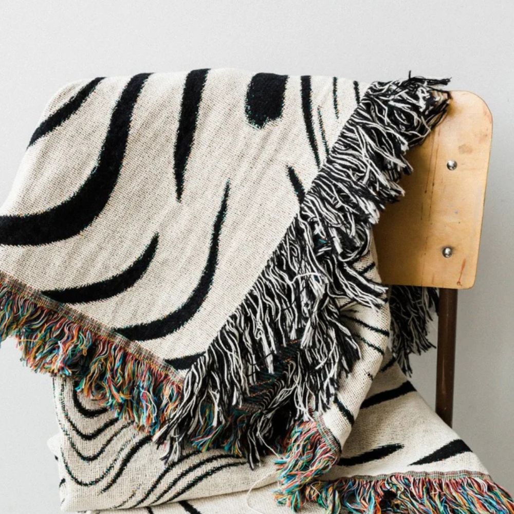 Marble Woven Throw Blanket