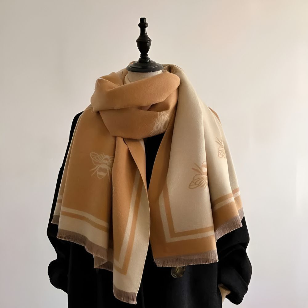 Nuvia Bee Pattern Winter Scarf