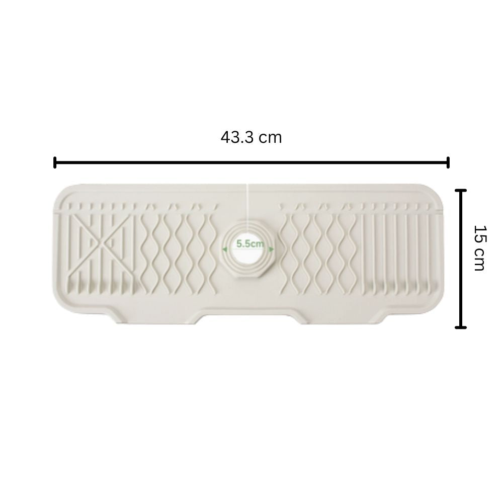 Aqua Slope Rubber Faucet Sink Mat