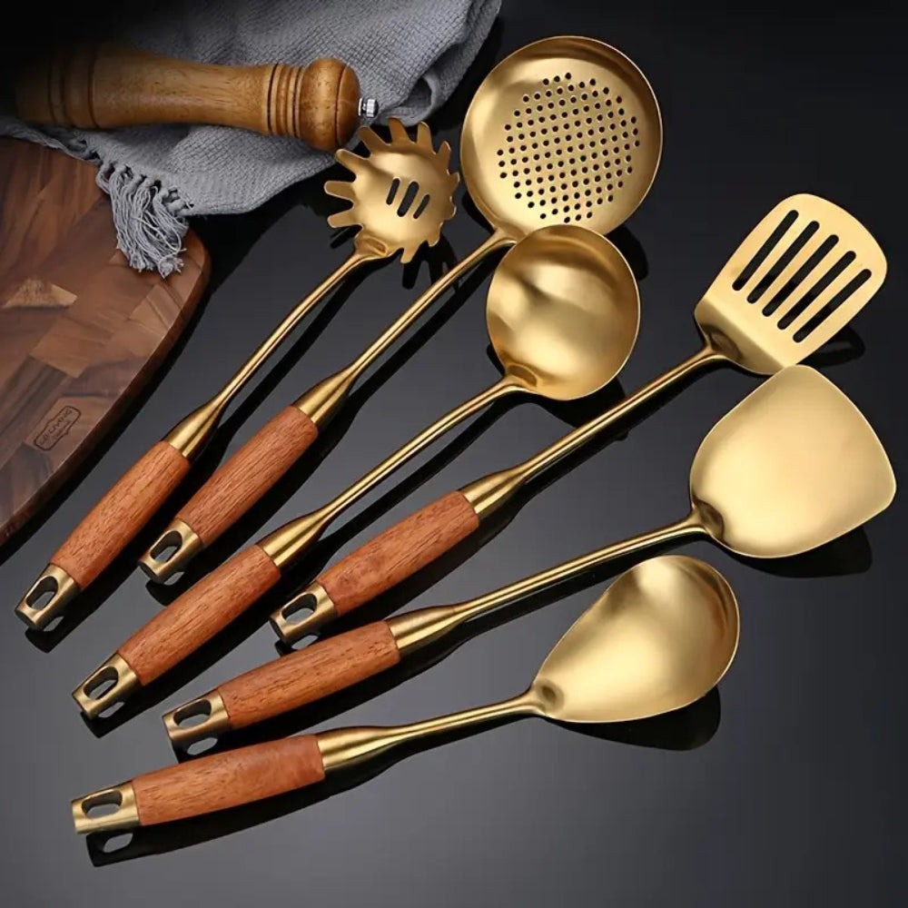 Chef’s Choice Golden Kitchen Utensils