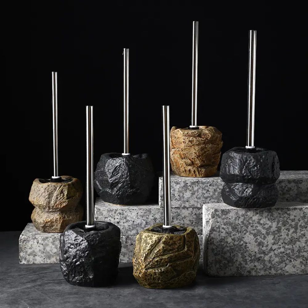 Retro Stone Ceramic Toilet Brush