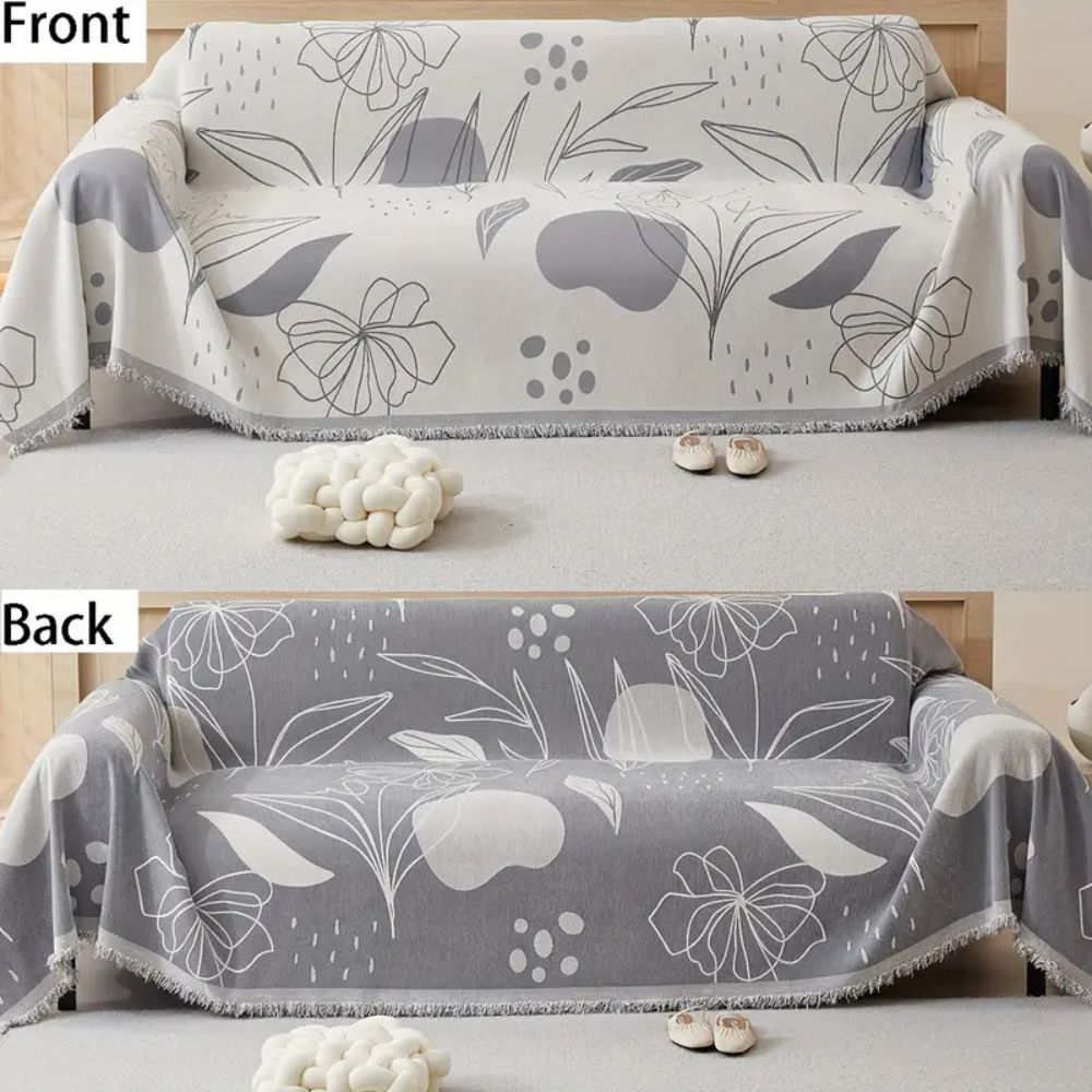 Floral Essence Chenille Sofa Wrap