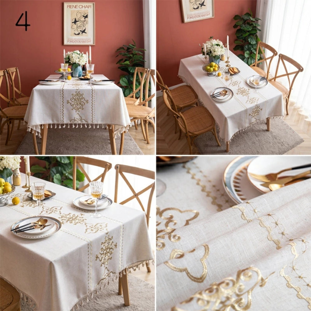 Sorella Luxe Embroidered Tablecloth