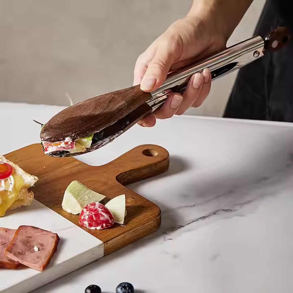 Heritage Wood & Steel Tongs