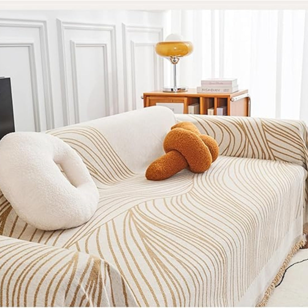 Calista Wave Chenille Sofa Cover