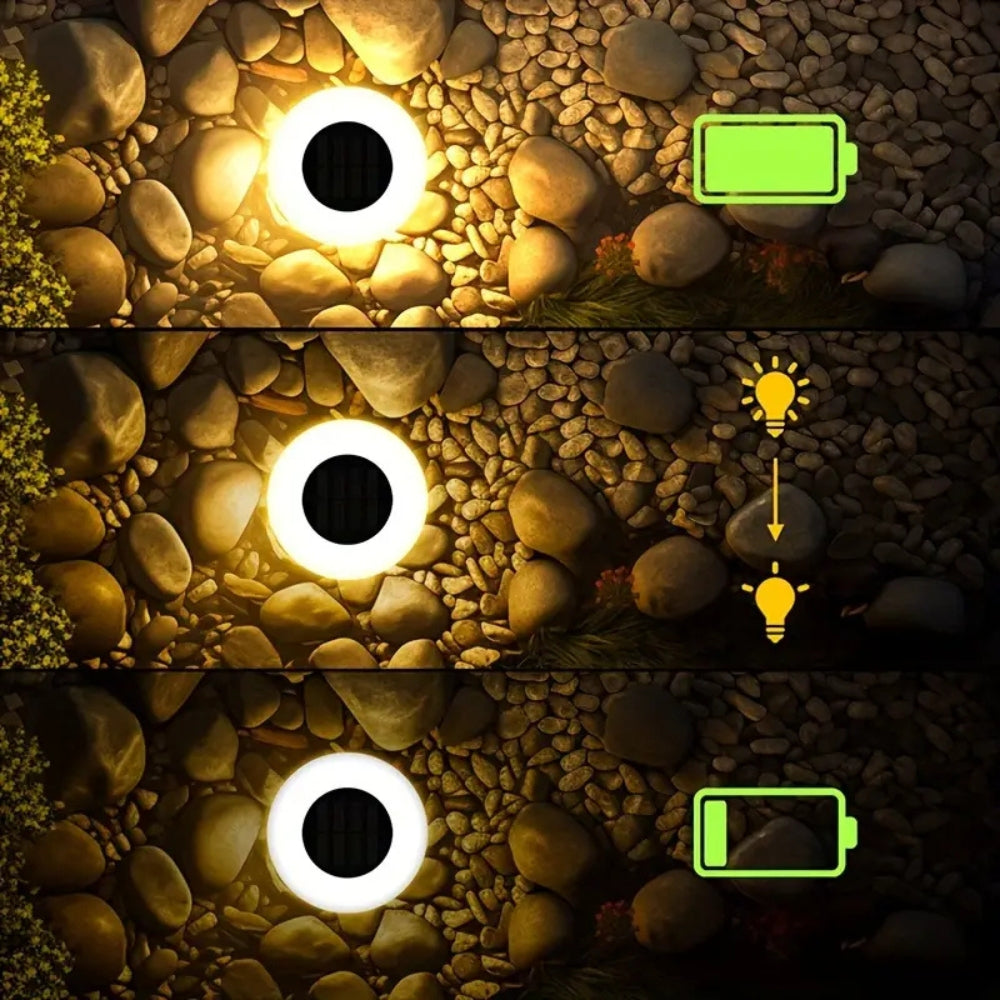 Solar LED outdoor pathway lights