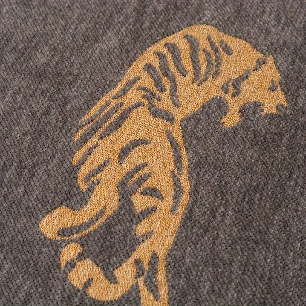 Safari Tiger Chenille Sofa Cover