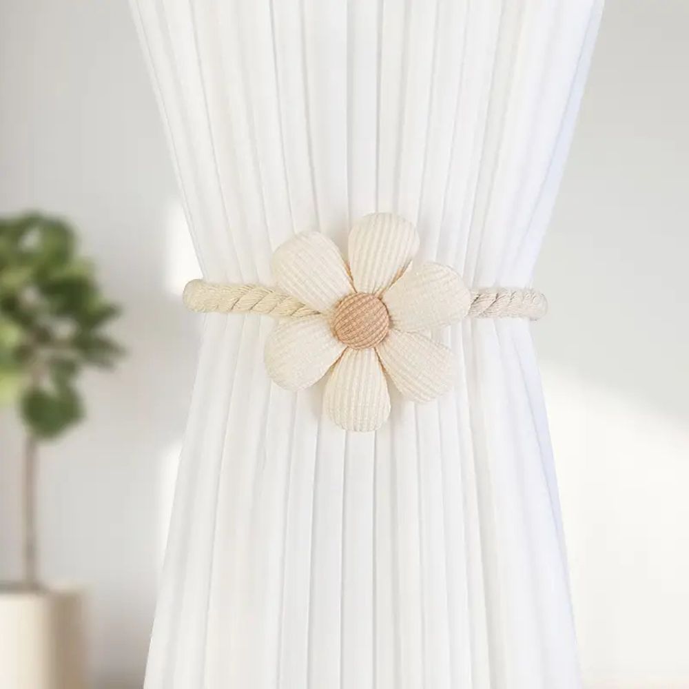 Delicate Flower Magnetic Curtain Tie Back