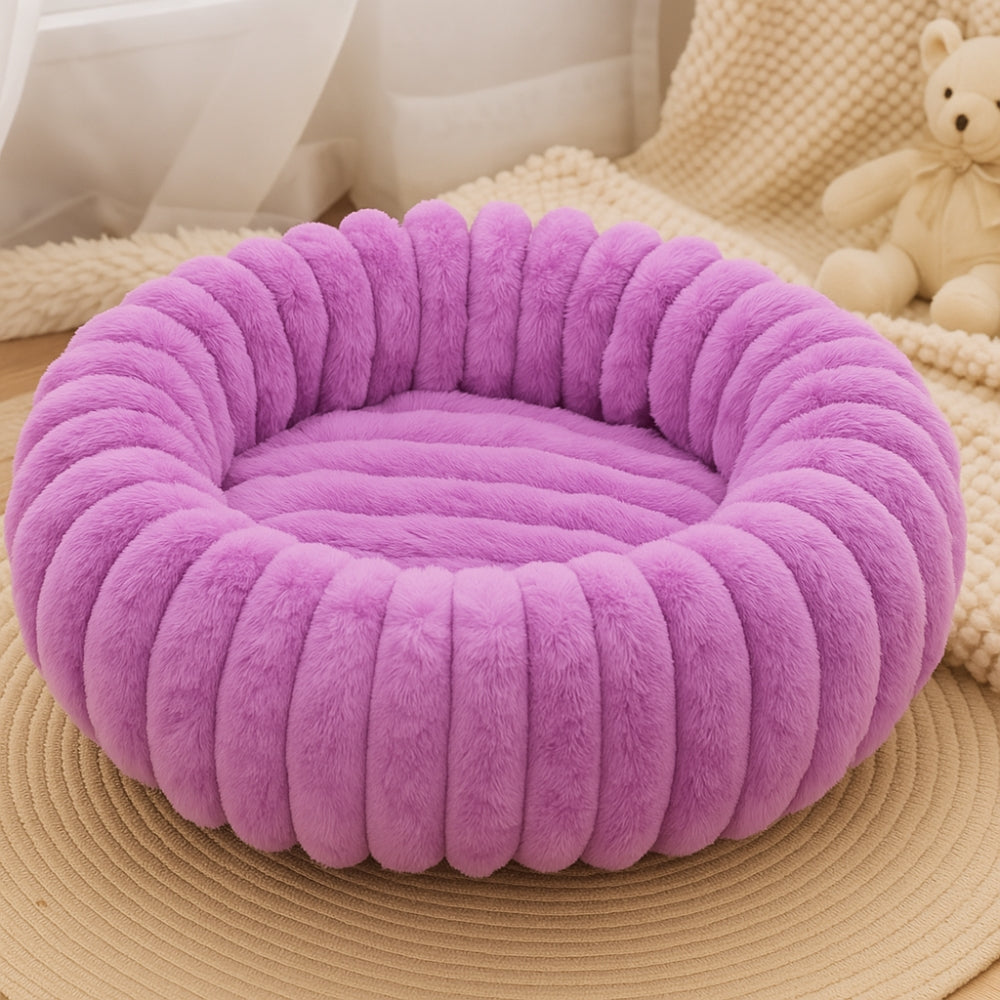 Purrfectly Plush Round Pet Bed