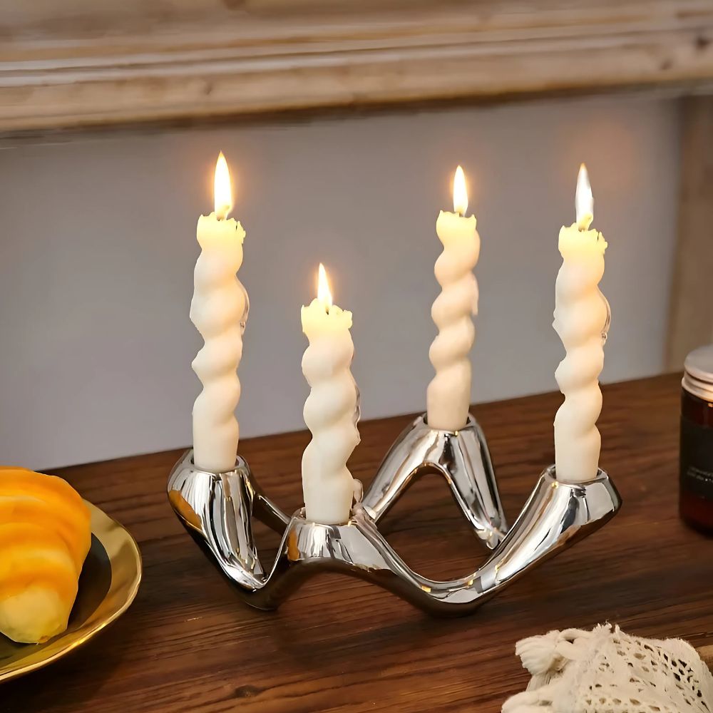 Cosmic Ripple Candle Holder