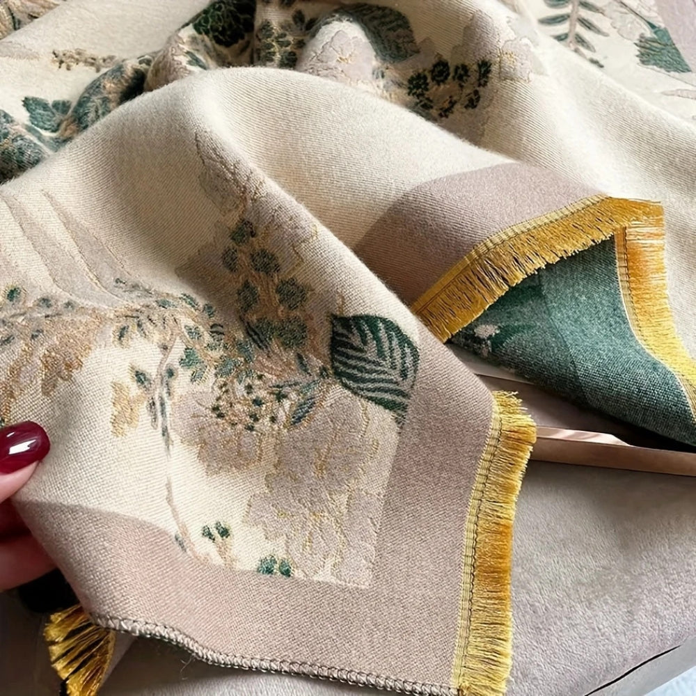 Nuvé Floral Soft Double Sided Scarf