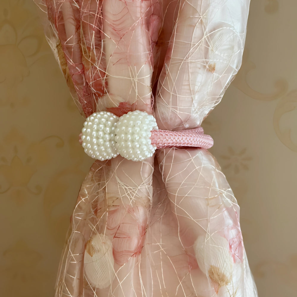 Magnetic Pearl Curtain Tie Back