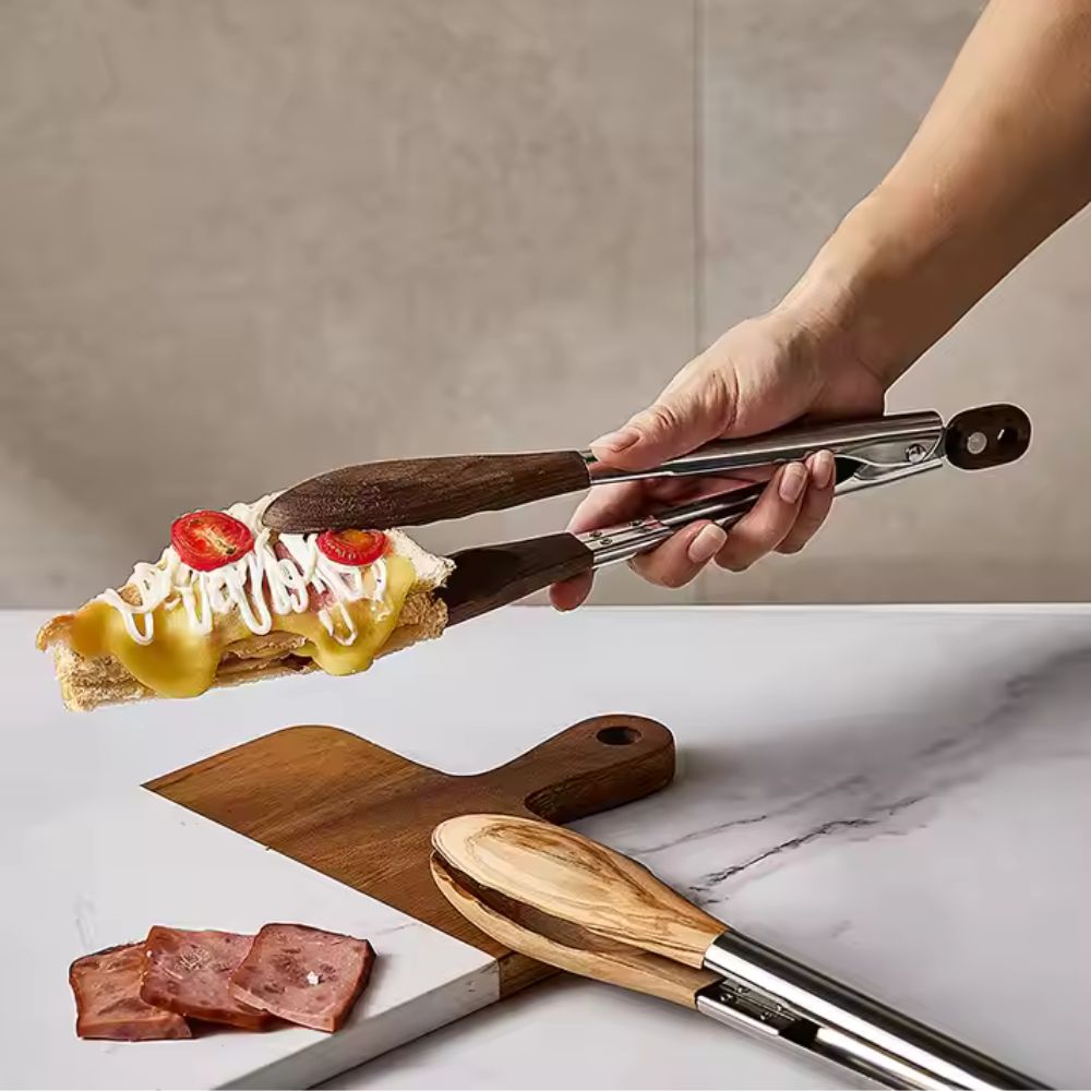 Heritage Wood & Steel Tongs