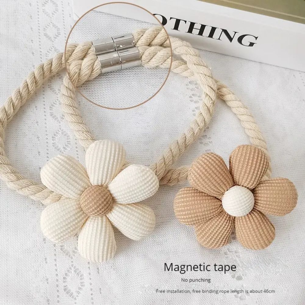 Delicate Flower Magnetic Curtain Tie Back