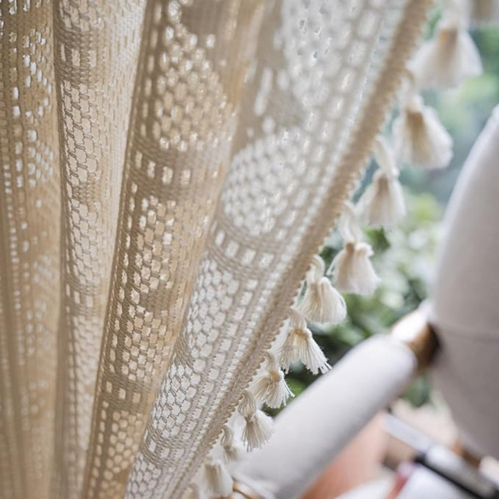 Rhombus Plaid Diamond Pattern Curtain