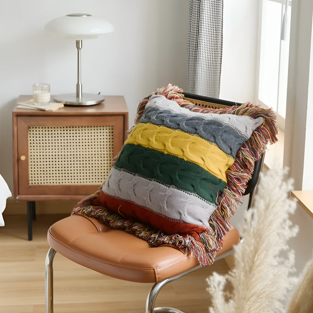 Colorful Radiance Knit Cushion