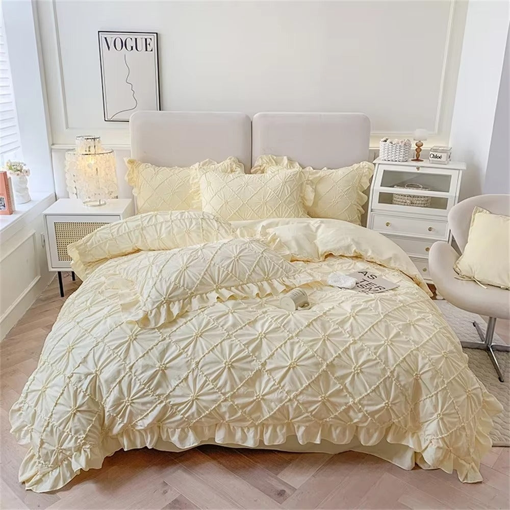 Belle Cotton Plush Ruffle Bedding