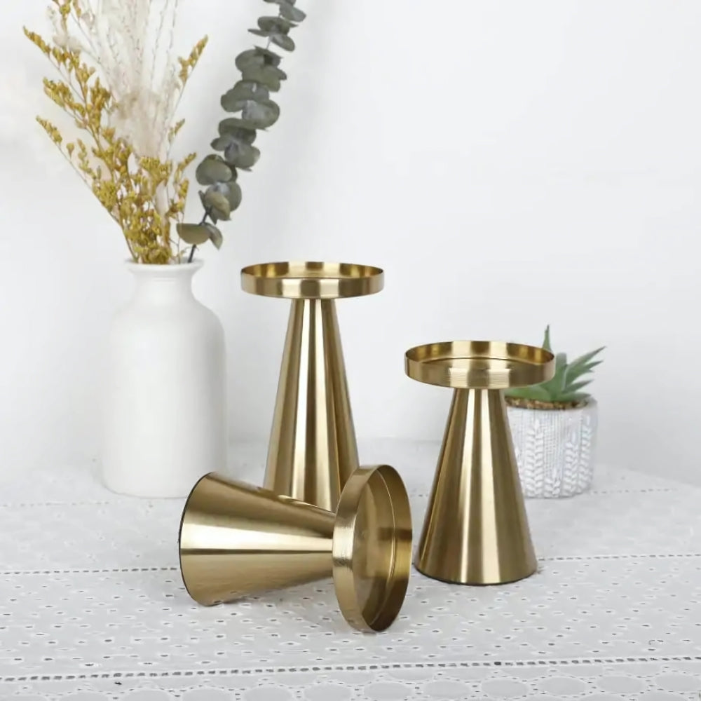 Elegant Brass Candle Holders