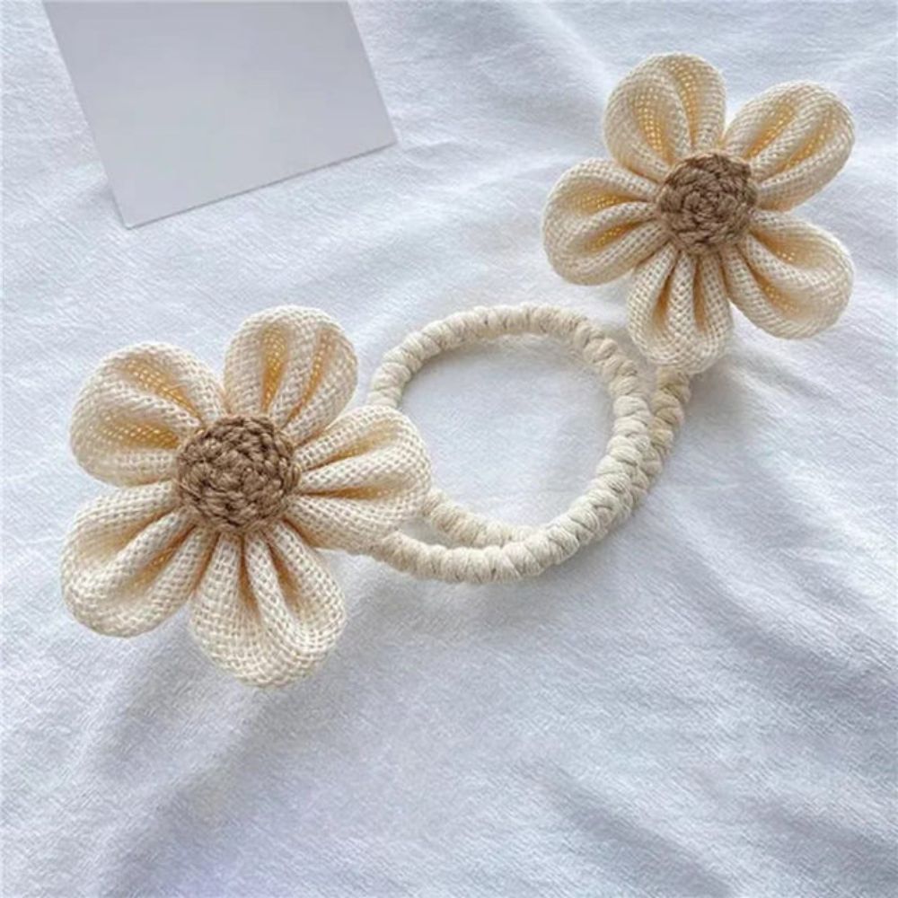 Floral Hemp Curtain Tie Back