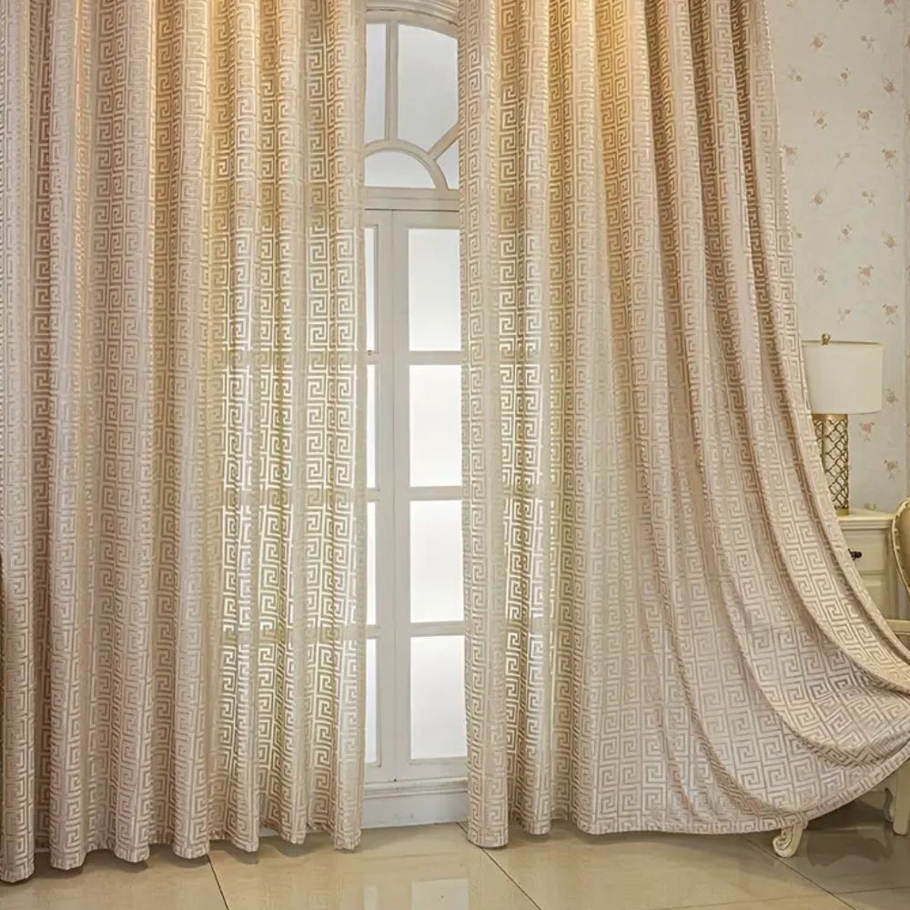 Imperial Maze Embroidered Curtain
