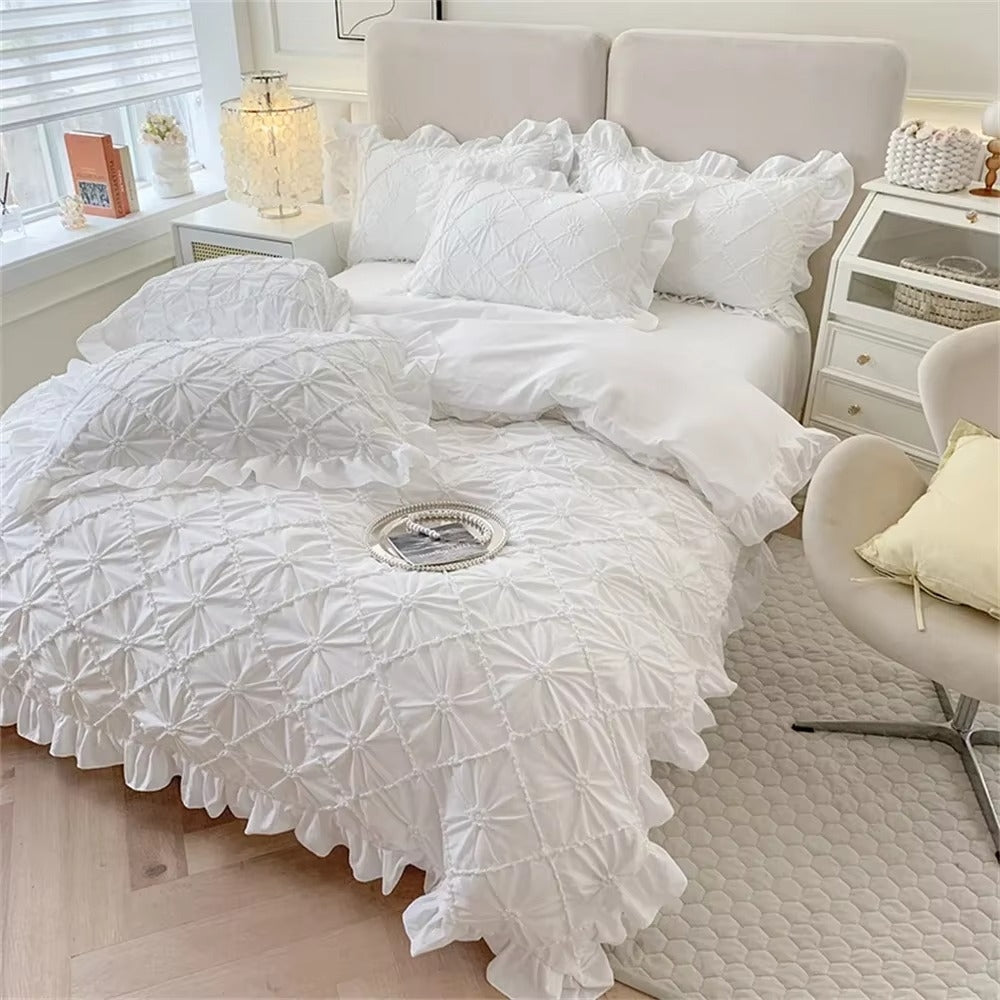 Belle Cotton Plush Ruffle Bedding