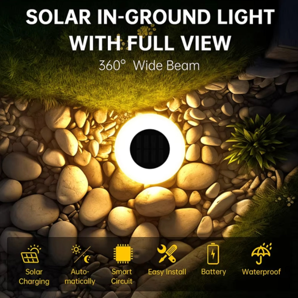 Solar LED outdoor pathway lights
