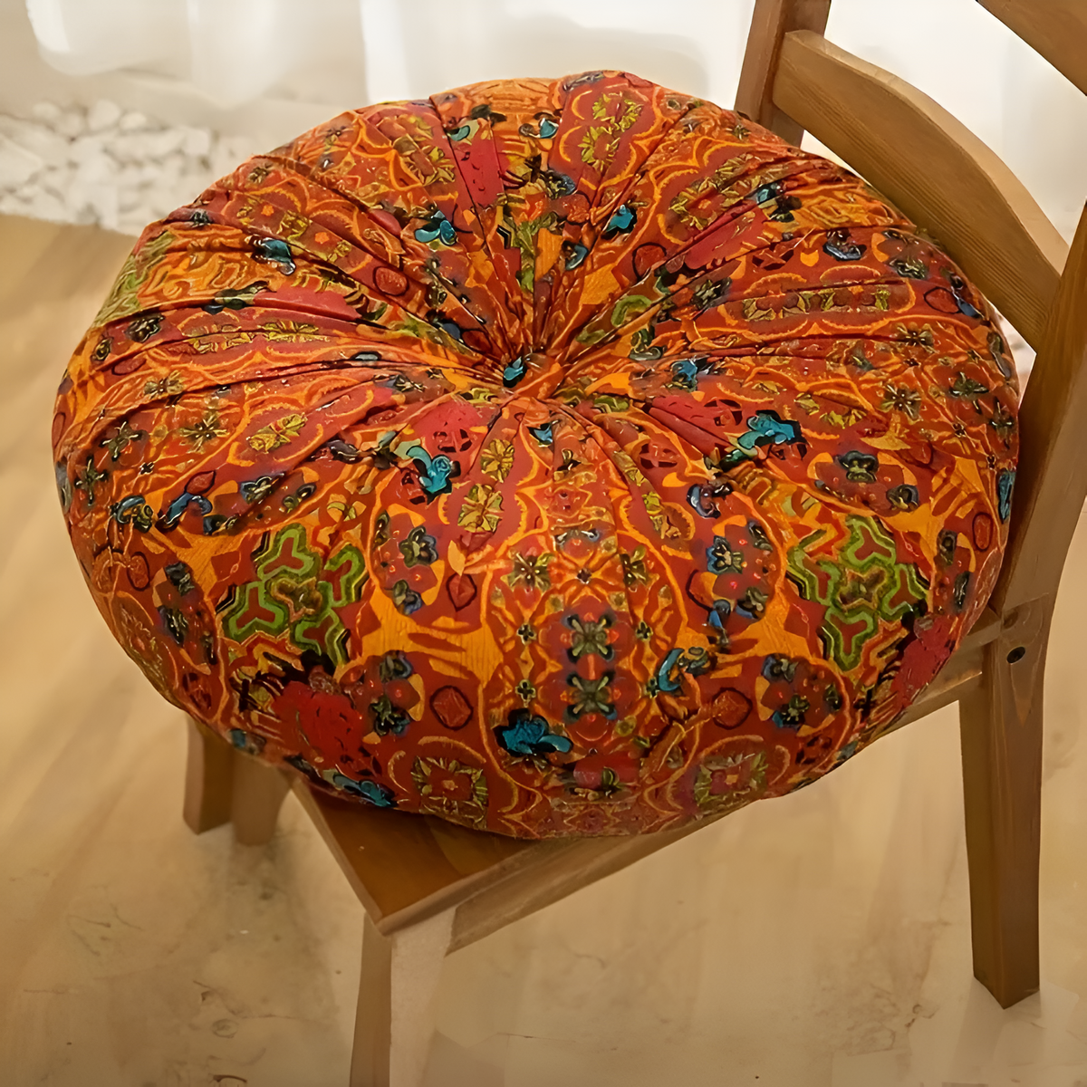 Bohemian Embroidered Floor Cushion