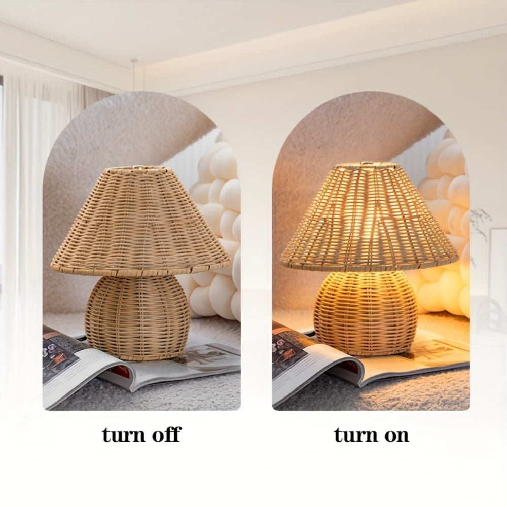 Noya Rattan Table Lamp Home Decor