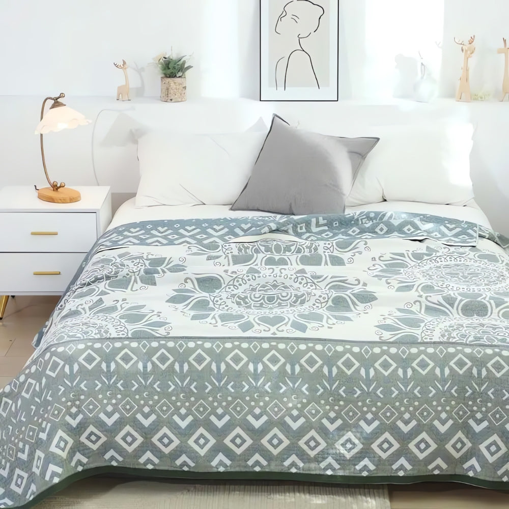 Lunara Floral Cotton Comfort Blanket
