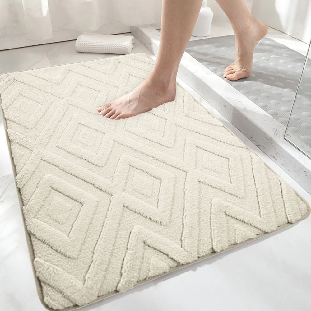 Diamond Jacquard Bath Mat