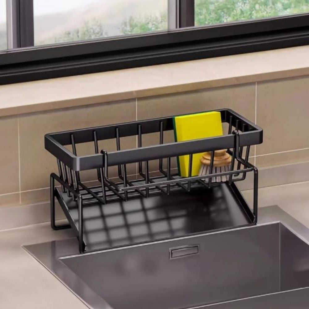 All-in-One Sponge Soap Cloth Self-Draining Rack