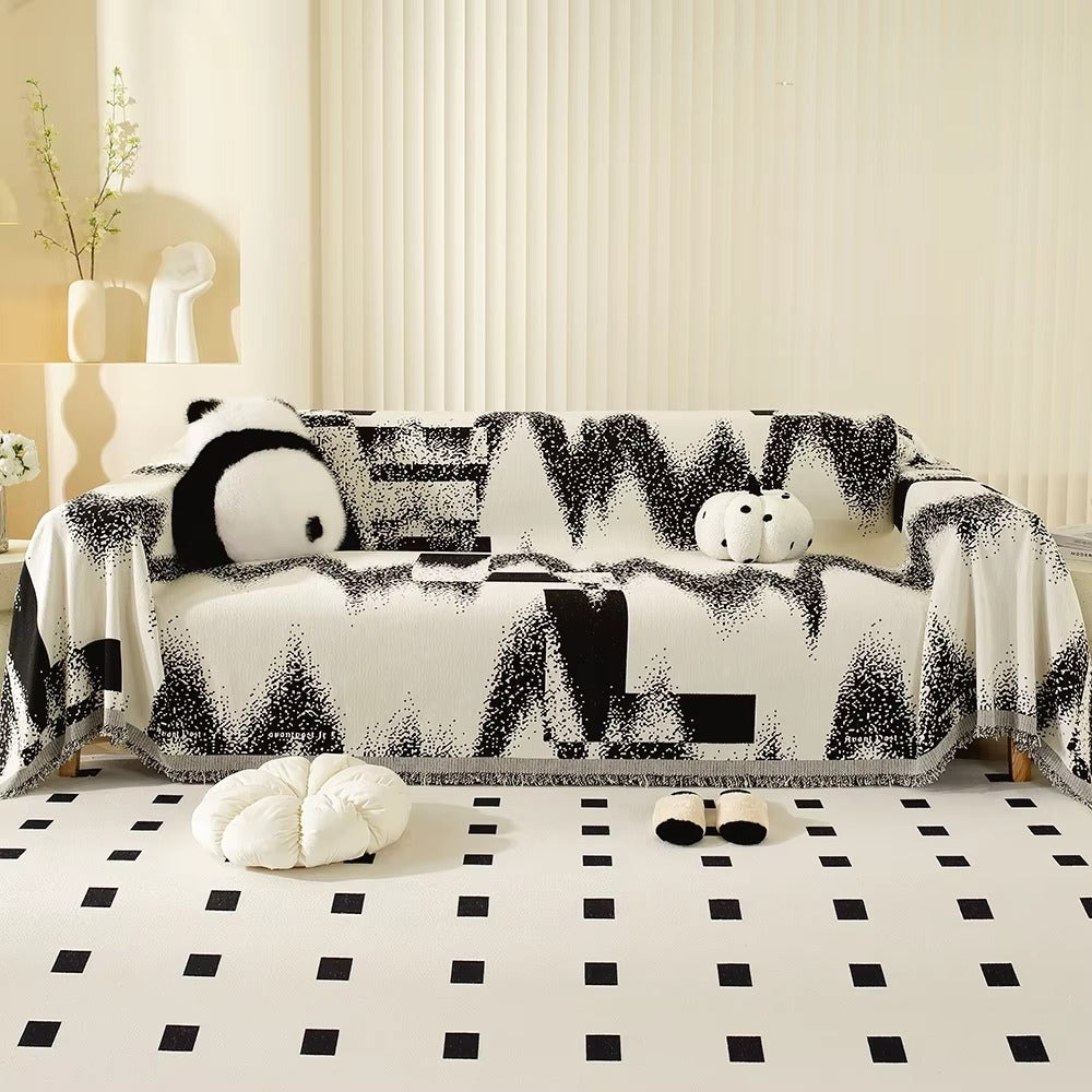 Avant-Garde Abstract Chenille Sofa Cover