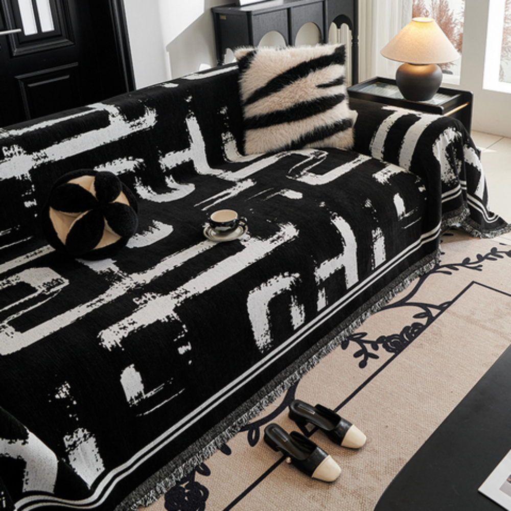 Brushstroke Art Sofa Cover