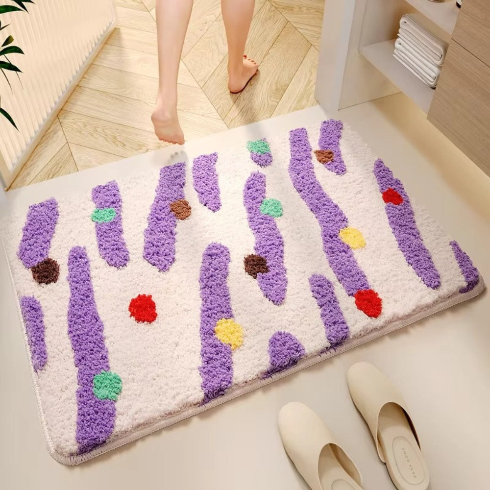 Candy Color Clash Bath Mat