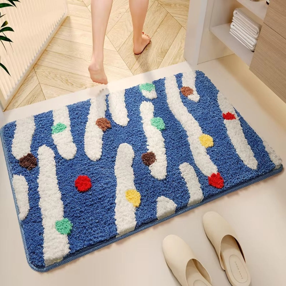 Candy Color Clash Bath Mat