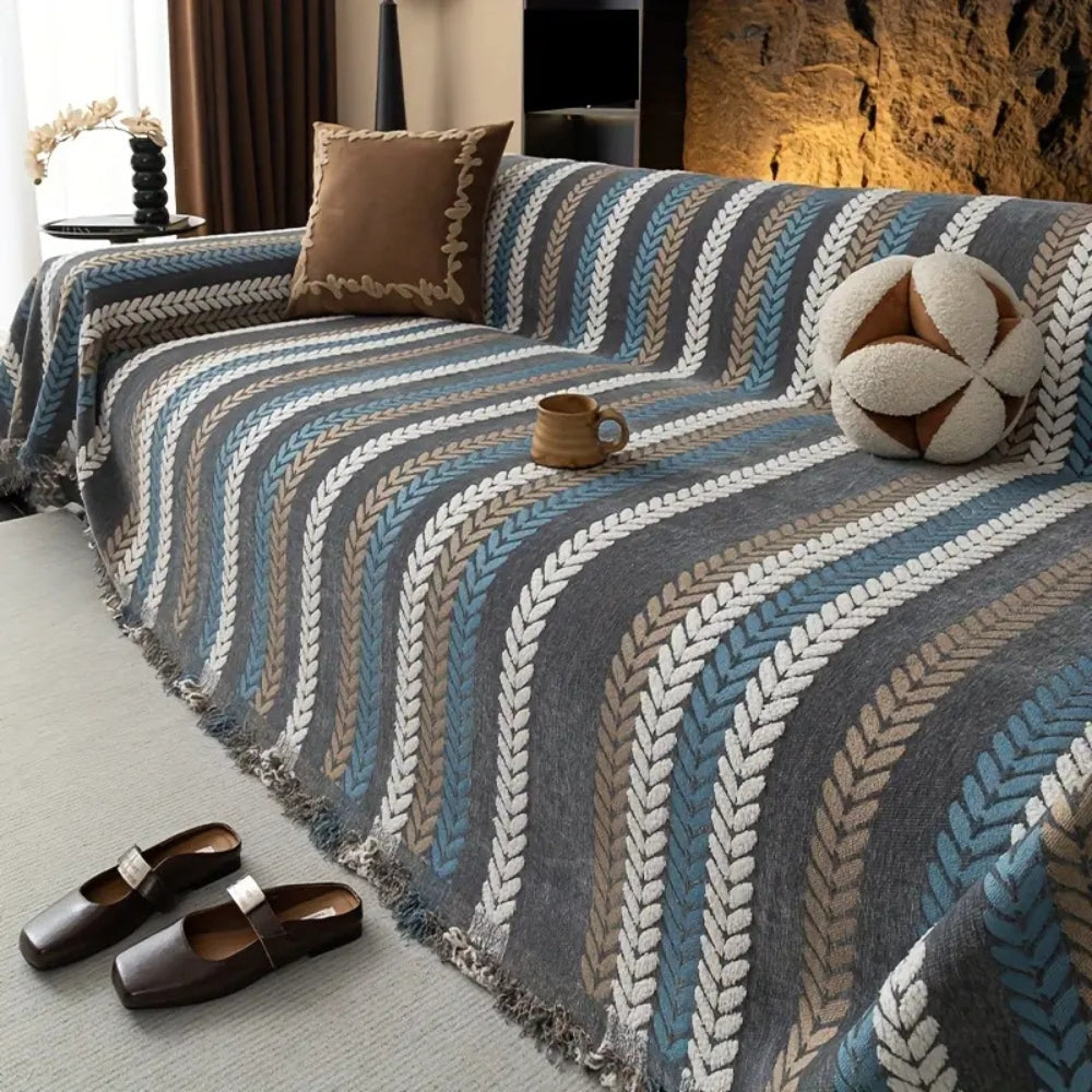 Cascade Stripe Sofa Cover