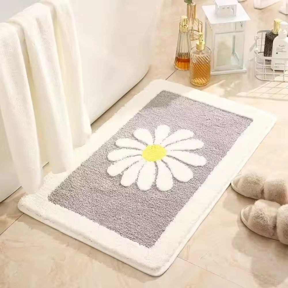 Charming Daisy Bloom Bath Mat