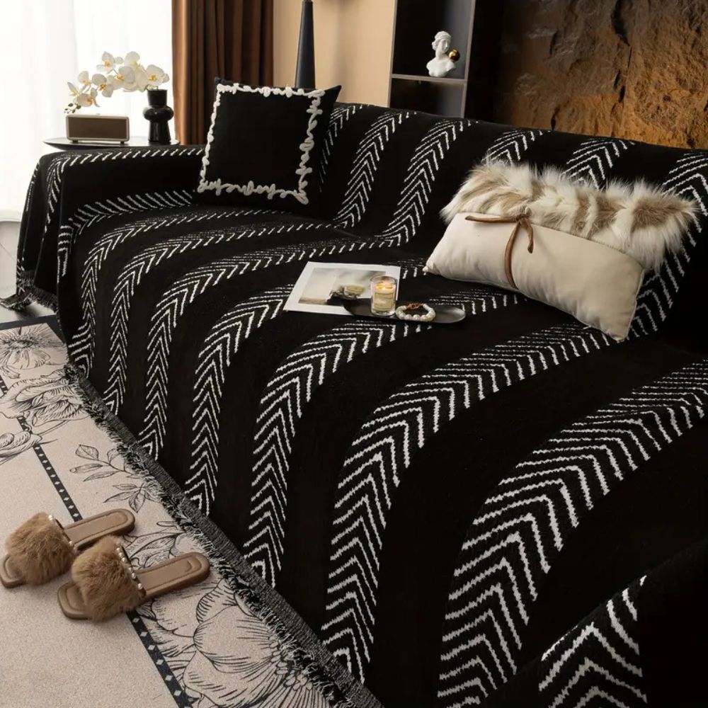 Chevron Echo Line Sofa Cover