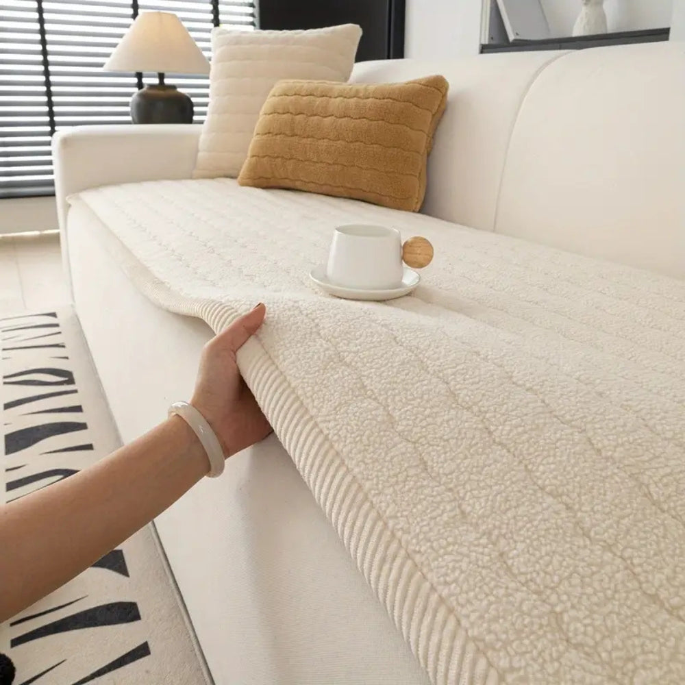 Chic Thick Plush Sofa Cover