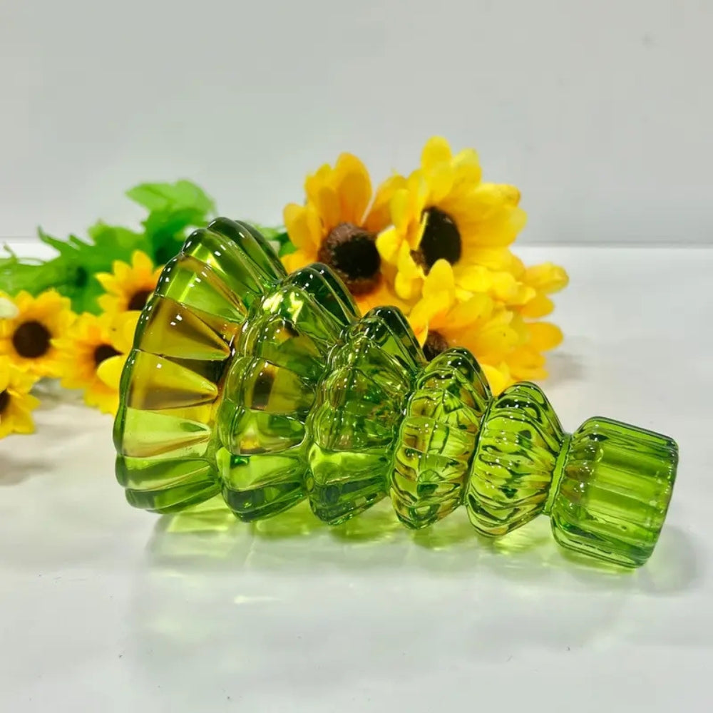 Christmas Tree Glass Candle Holder