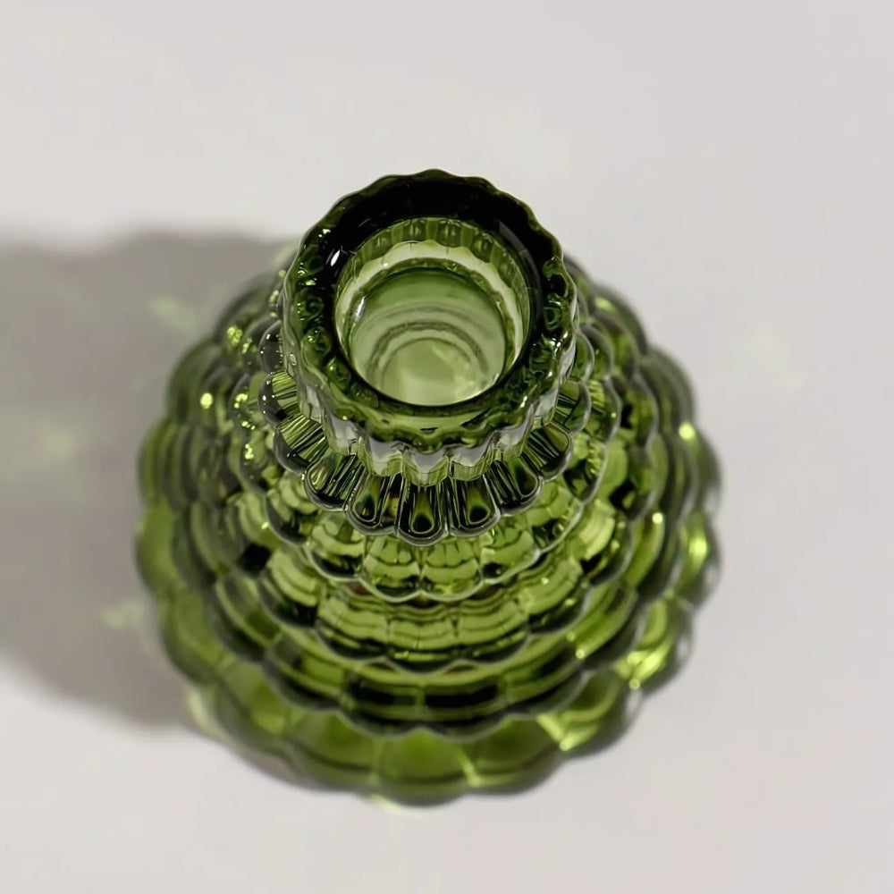 Christmas Tree Glass Candle Holder
