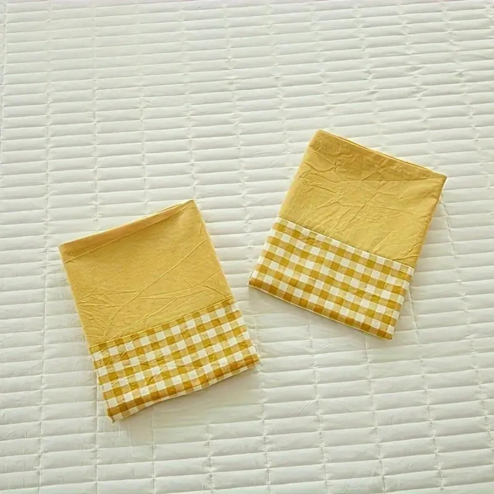 Classic Gingham Soft Pillow Case