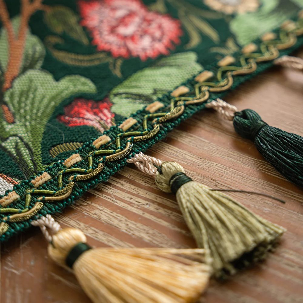 Flora Vine Embroidered Table Runner