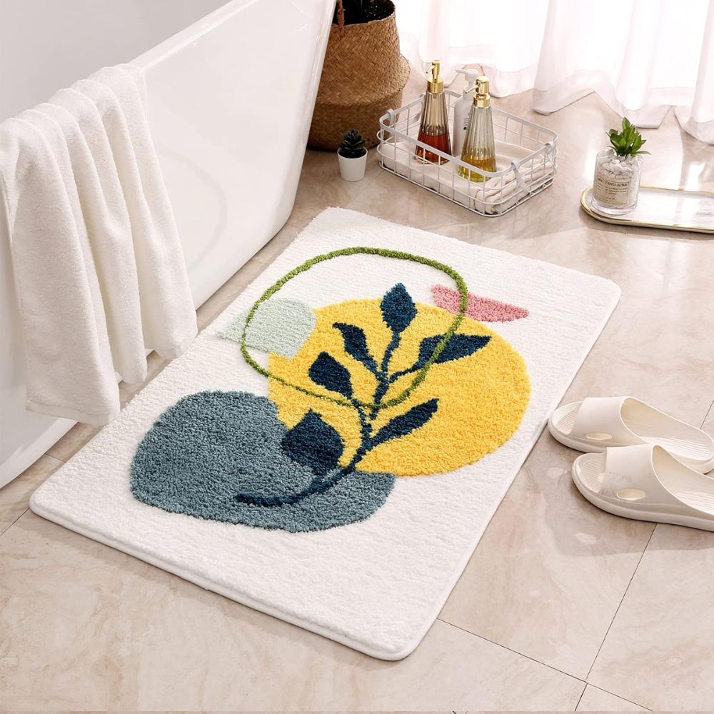 Floral Non-Slip Bathmat