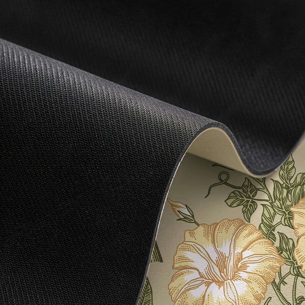 Floral Quick-Dry Kitchen Mat