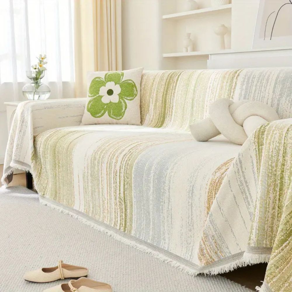 Serene Stripes Sofa Cover