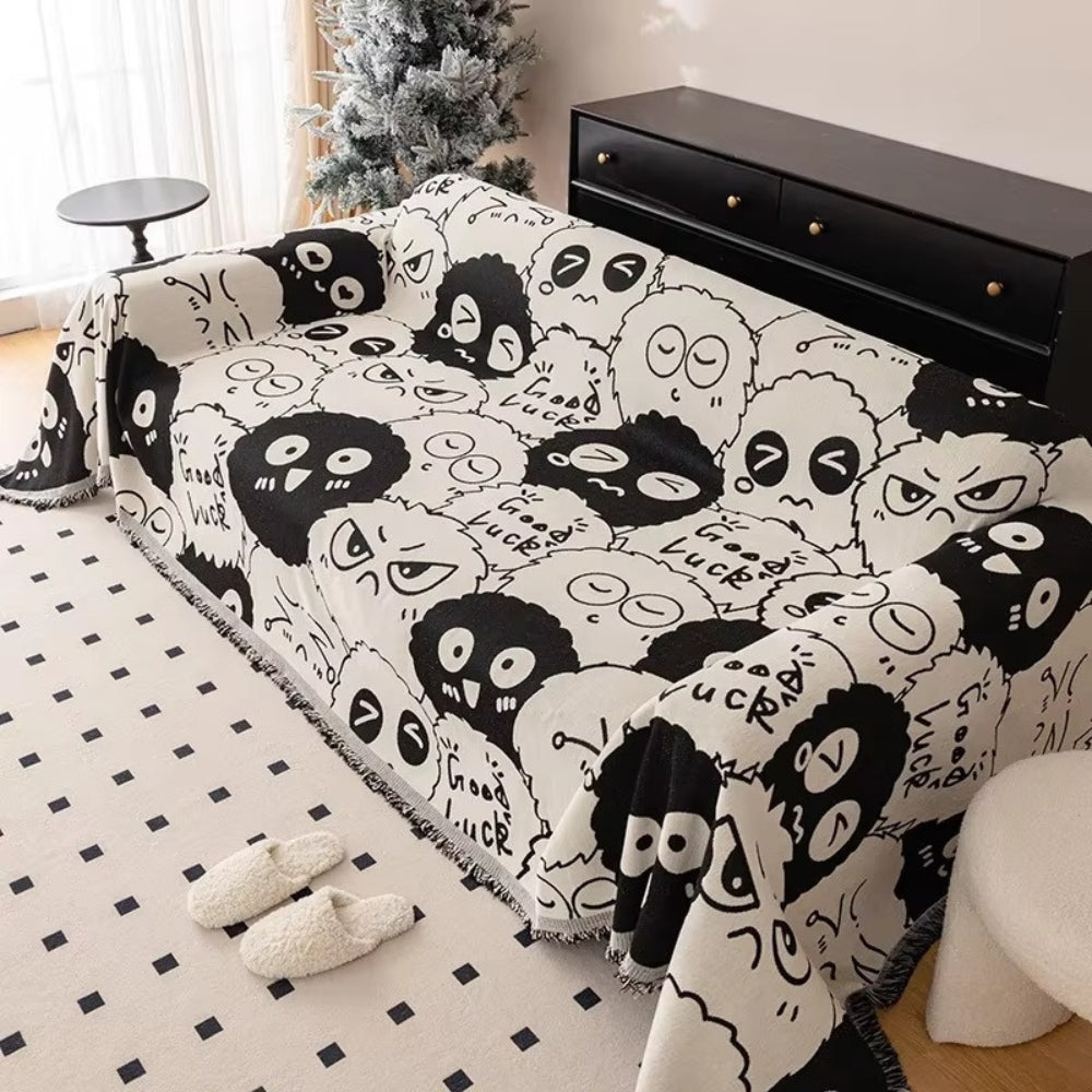 Gremlin Cartoon Chenille Sofa Cover