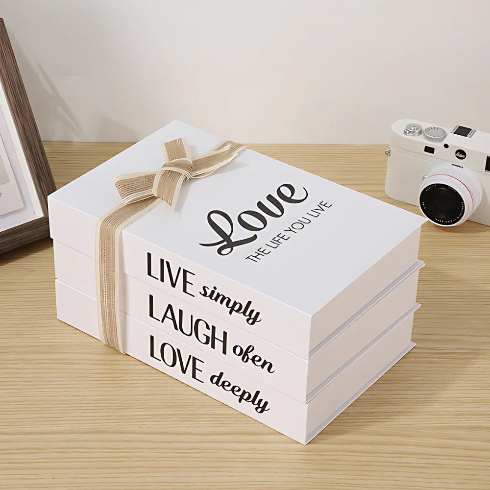 Inspiré Rustic Book Stack Home Shelf Decor